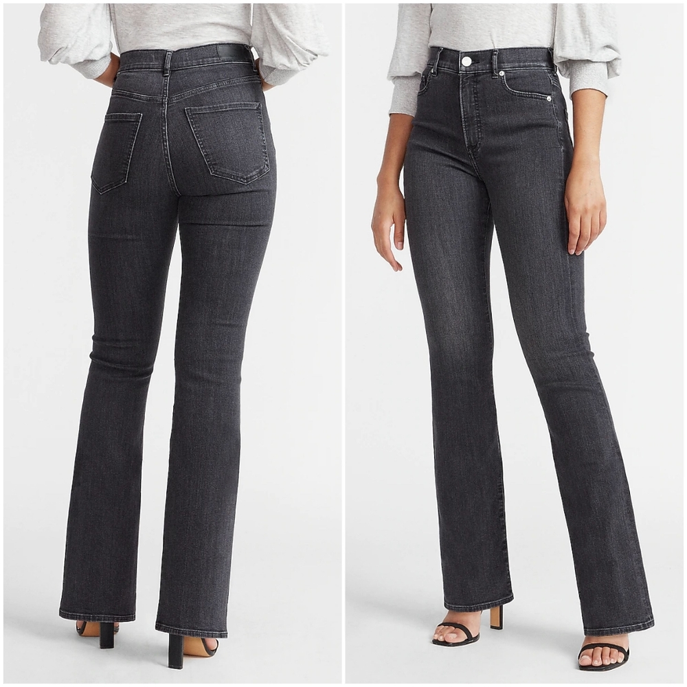 NWOT Express New High Waisted Denim Bootcut Jeans